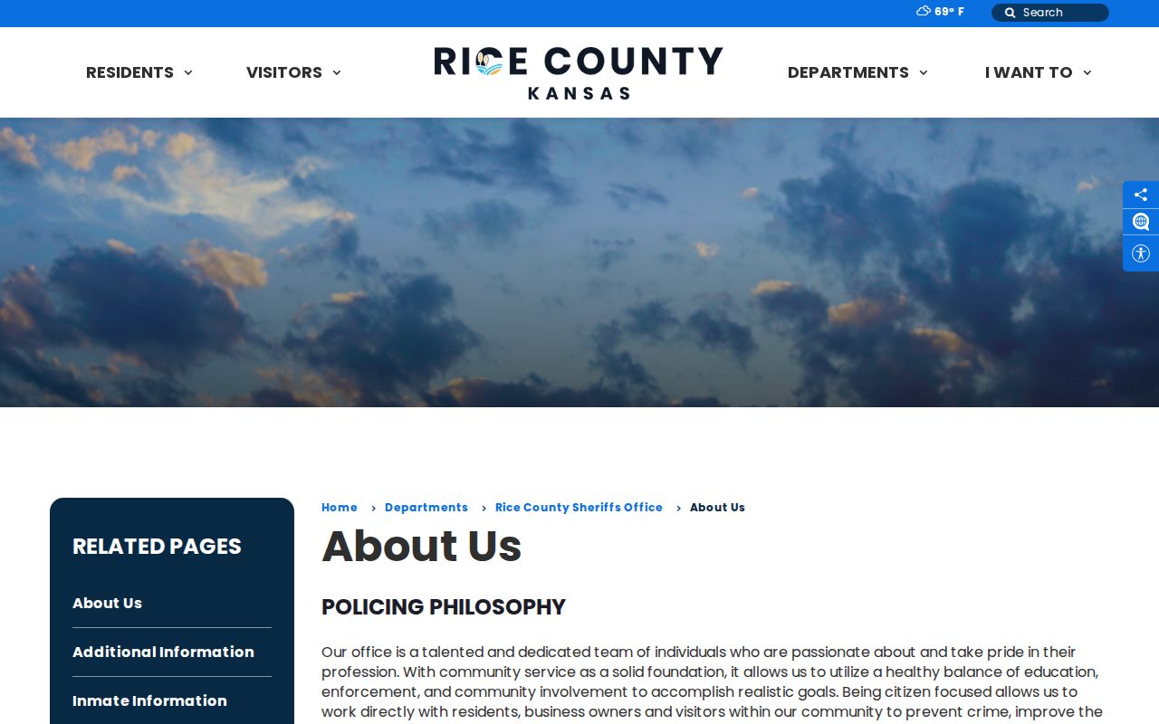 Rice County Sheriff records division and warrant file information